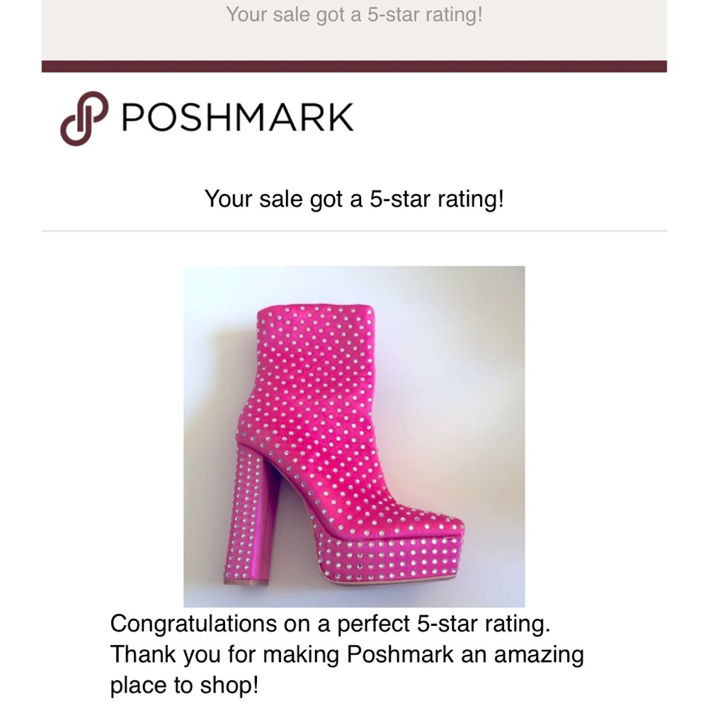 New Glam Pink Rhinestone Boots - Picture 5 of 6